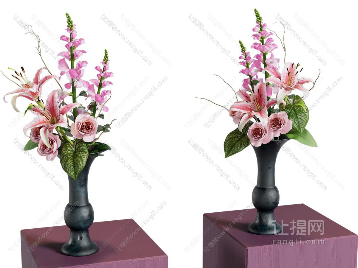 插花 花艺 玫瑰 小源流 花瓶