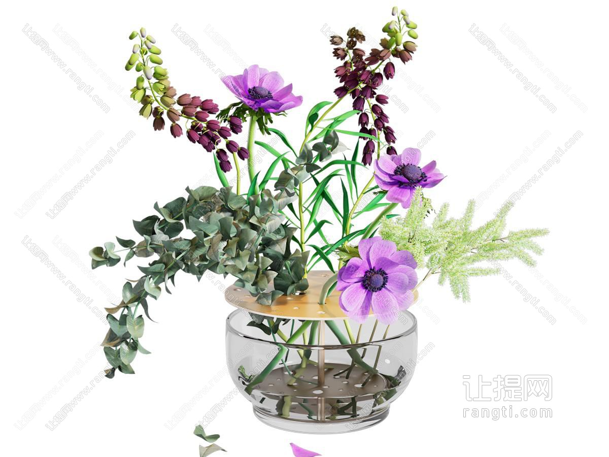 现代花瓶花艺