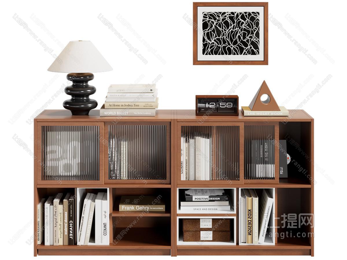 中古实木边柜