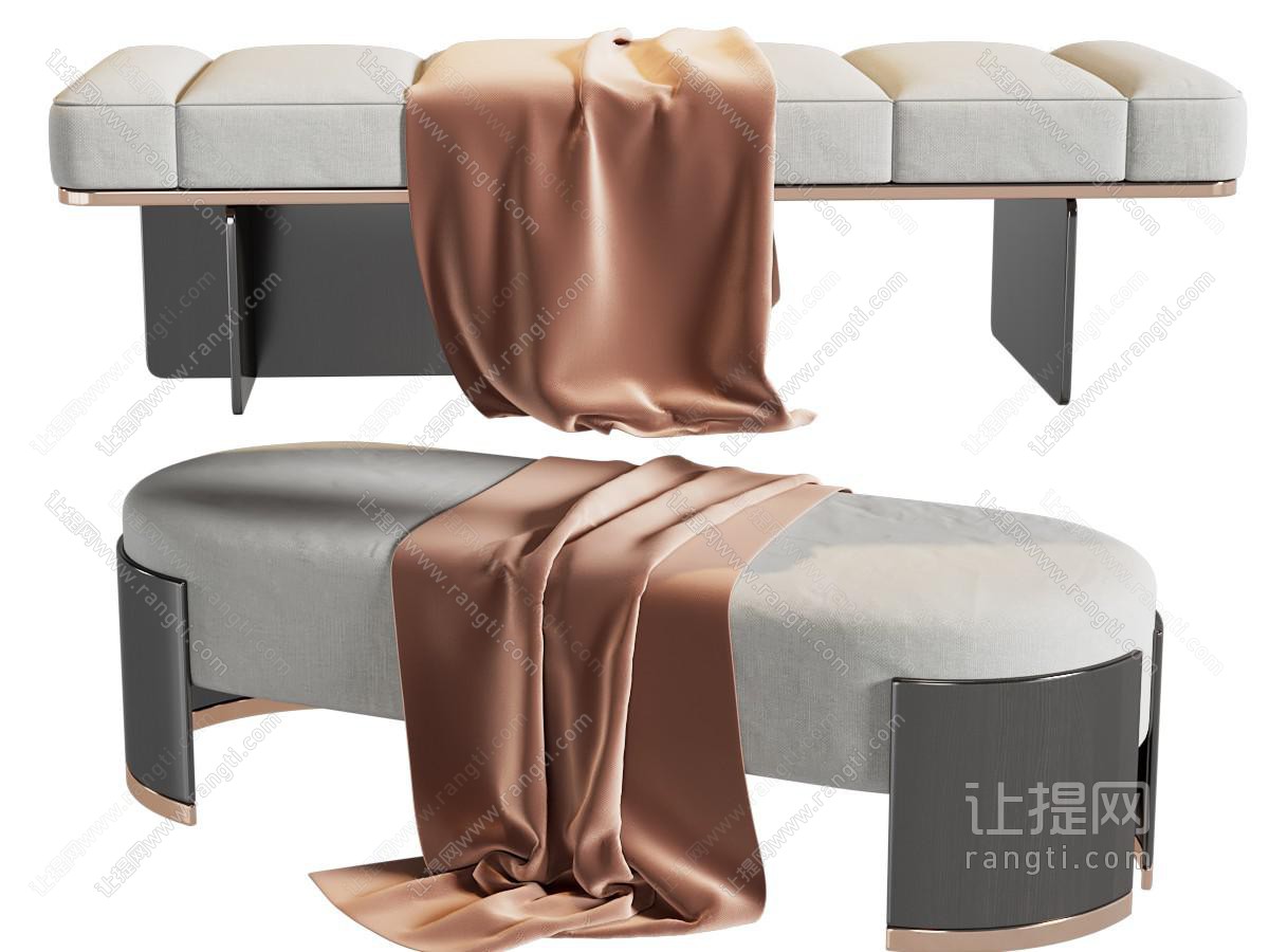 现代沙发凳