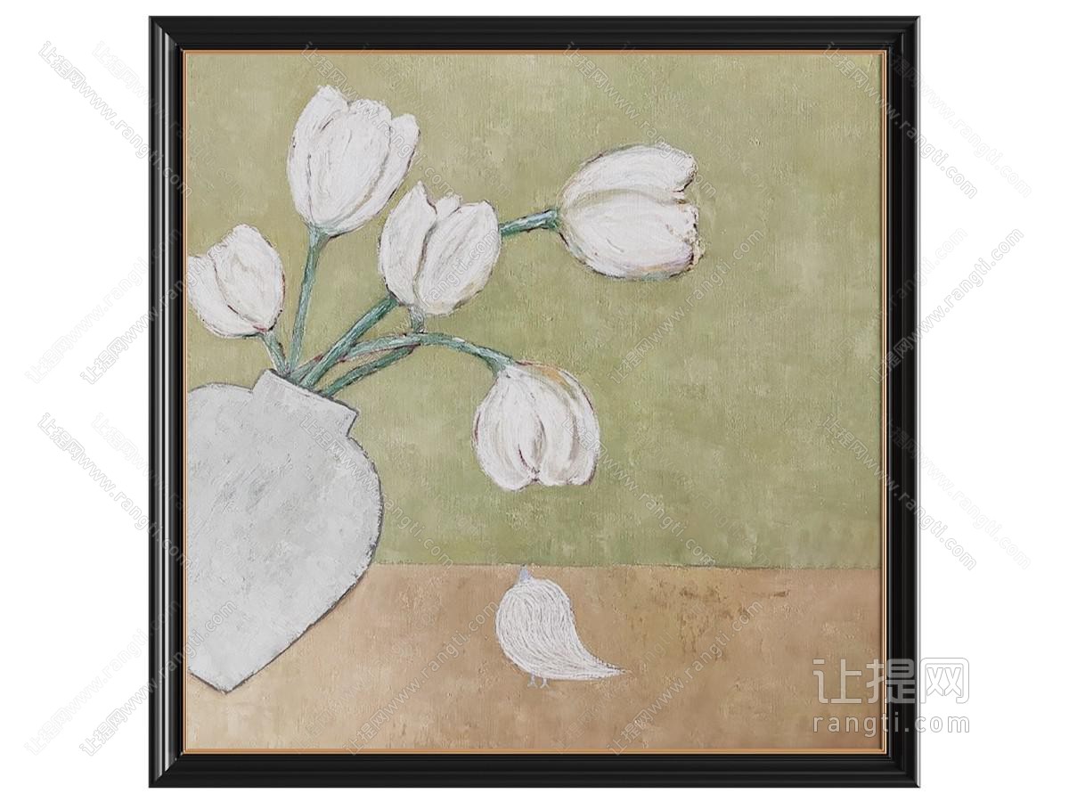 中古复古现代轻奢法式抽象装饰画