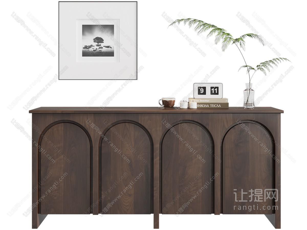 原 侘寂风边柜 玄关柜 端景柜